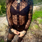 Black Longsleeve Lace Top