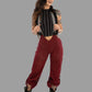 Suspender Pants | Maroon